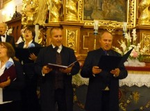 Bracia Cieślowie śpiewali pieśni maryjne w sanktuarium w Borku Starym