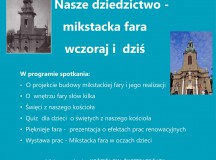 Zapraszamy na spotkanie w mikstackiej farze w ramach Europejskich Dni Dziedzictwa – nasz patronat